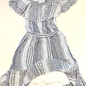 Renee C. Navy & White Striped Off-Shoulder Dress from Saks Fifth Avenue